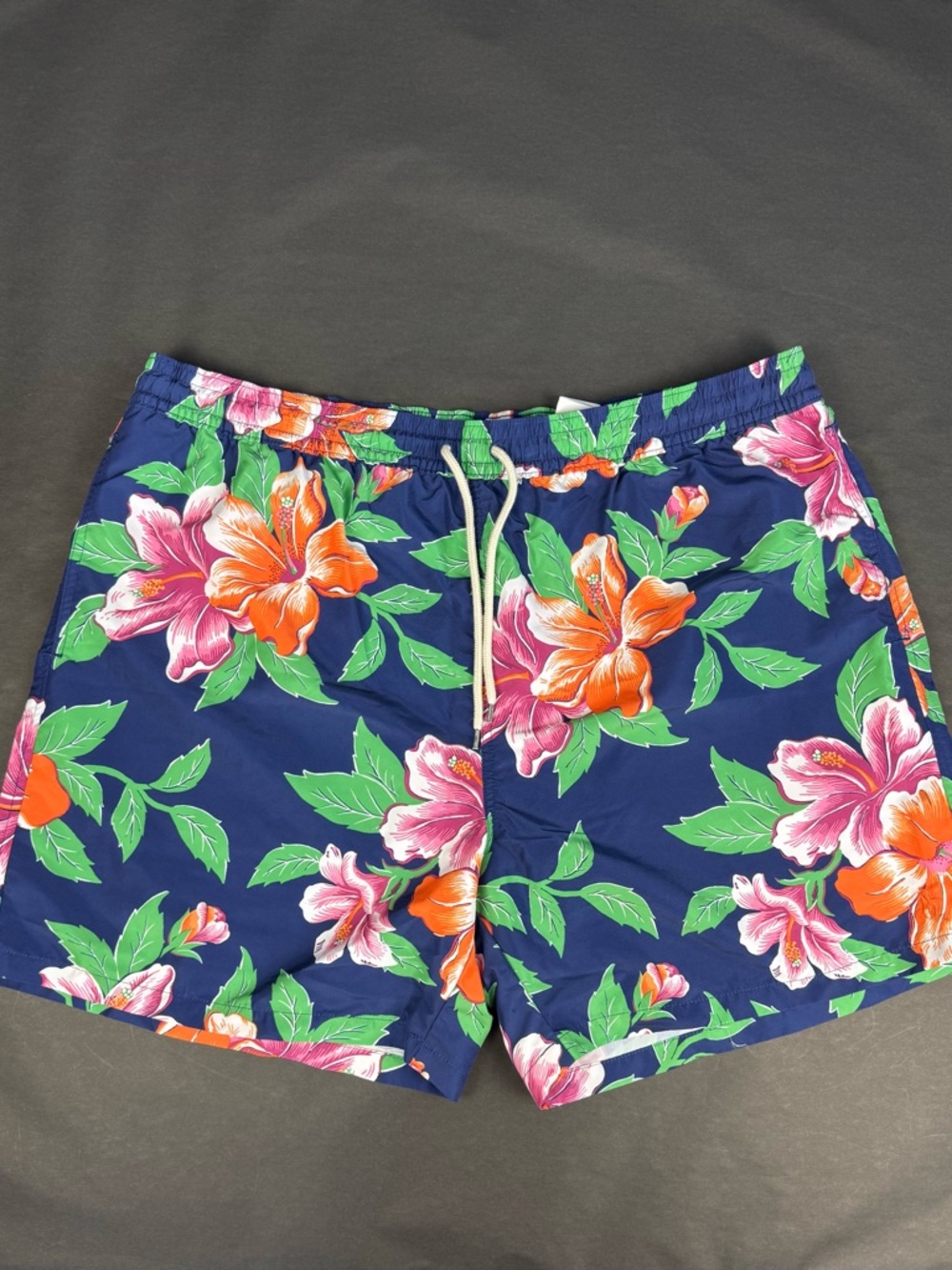 Polo Ralph Lauren floral-print swim shorts Orange & Pink Hibiscus 2XB 2TG - Picture 2 of 10